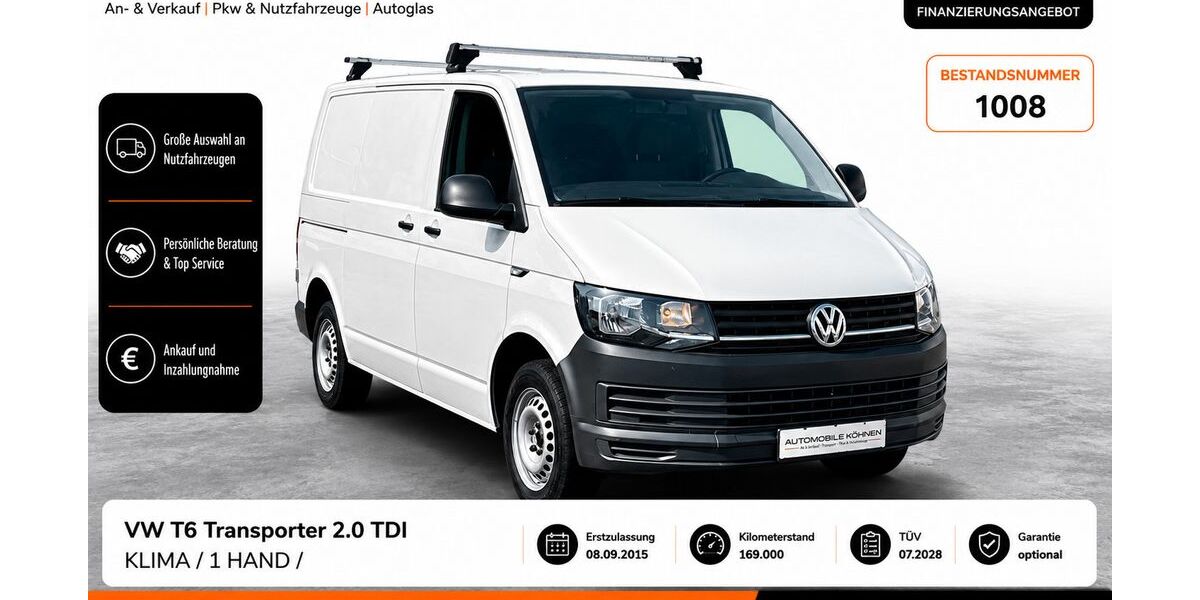 VW T6 Transporter 169.000 km 9.508 &euro; Solingen 42655