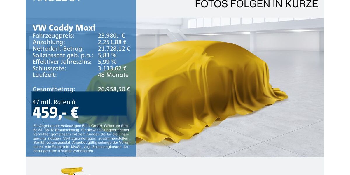 VW Caddy Maxi 68.293 km 22.710 &euro; Castrop-Rauxel 44575